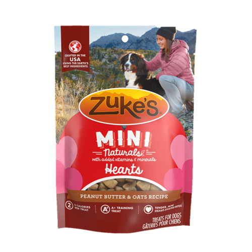 Zuke's® Mini Naturals® Hearts Peanut Butter & Oats Recipe Dog Treat 5oz