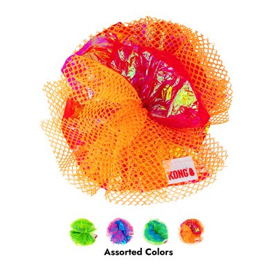 KONG Cat Crackles Fluff Balls Assorted 2-Pack
