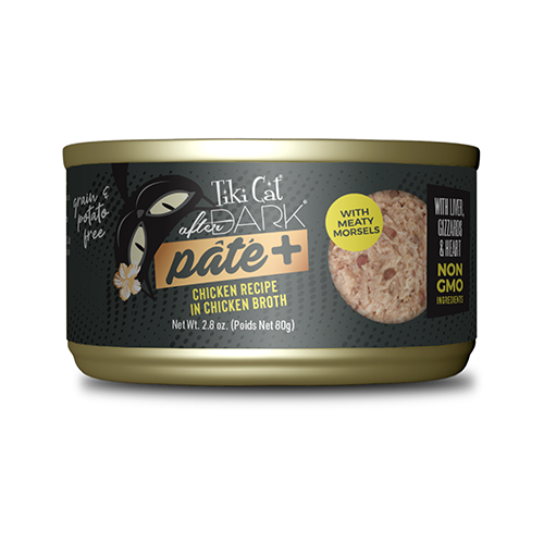 TIKI CAT® AFTER DARK® PÂTÉ+ CHICKEN RECIPE IN CHICKEN BROTH
