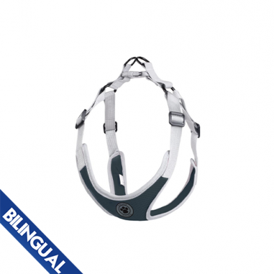 FOUFOUBRANDS™ COMFORT MESH HARNESS BLACK LARGE FOR DOGS