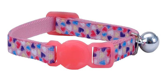 Li'l Pals Elastic Kitten Collar Hearts