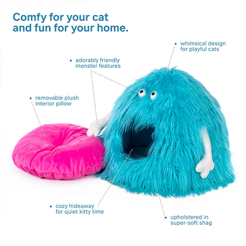 PREVUE HENDRYX™ COMFY MONSTER CAT BED HIDEAWAY