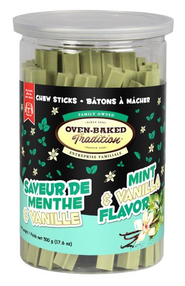 Oven-Baked Tradition Mint and Vanilla Flavour Chew Stick