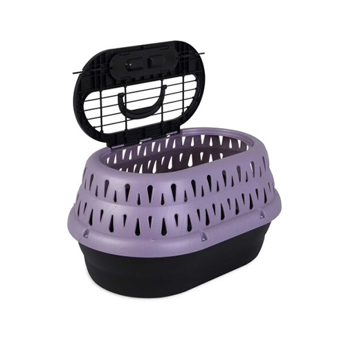 Petmate® Top Load Cat Kennel for Cats and Toy-Breed Dogs Purple