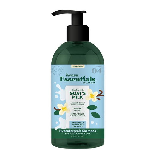 TropiClean Essentials Goat's Milk & Vanilla Shampoo