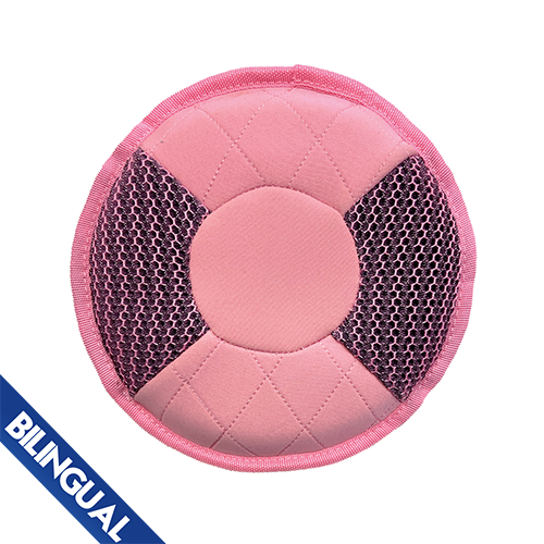 foufouBRANDS™ fouFIT™ Mesh Frisbee Dog Toy Pink