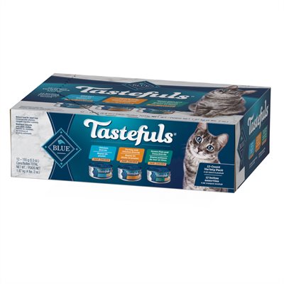Blue Buffalo Tastefuls Chicken, Turkey, Fish / Tuna Pate Variety Pack