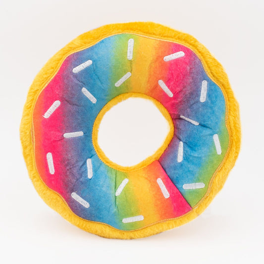 Zippy Paws Jumbo Donutz - Rainbow
