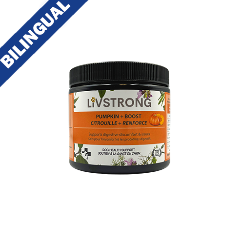 LIVSTRONG CITROUILLE + BOOST SOUTIEN À LA SANTÉ DU CHIEN ET DU CHAT 120 G