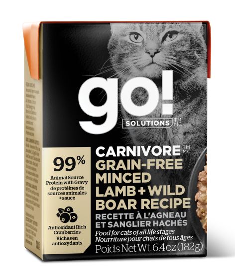 Go Carnivore Grain Free Minced Lamb And Wild Boar Cat
