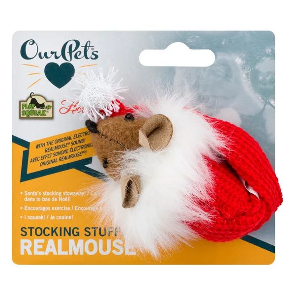 Our Pets Holiday Stocking Stuffer Mouse Toy for Cats