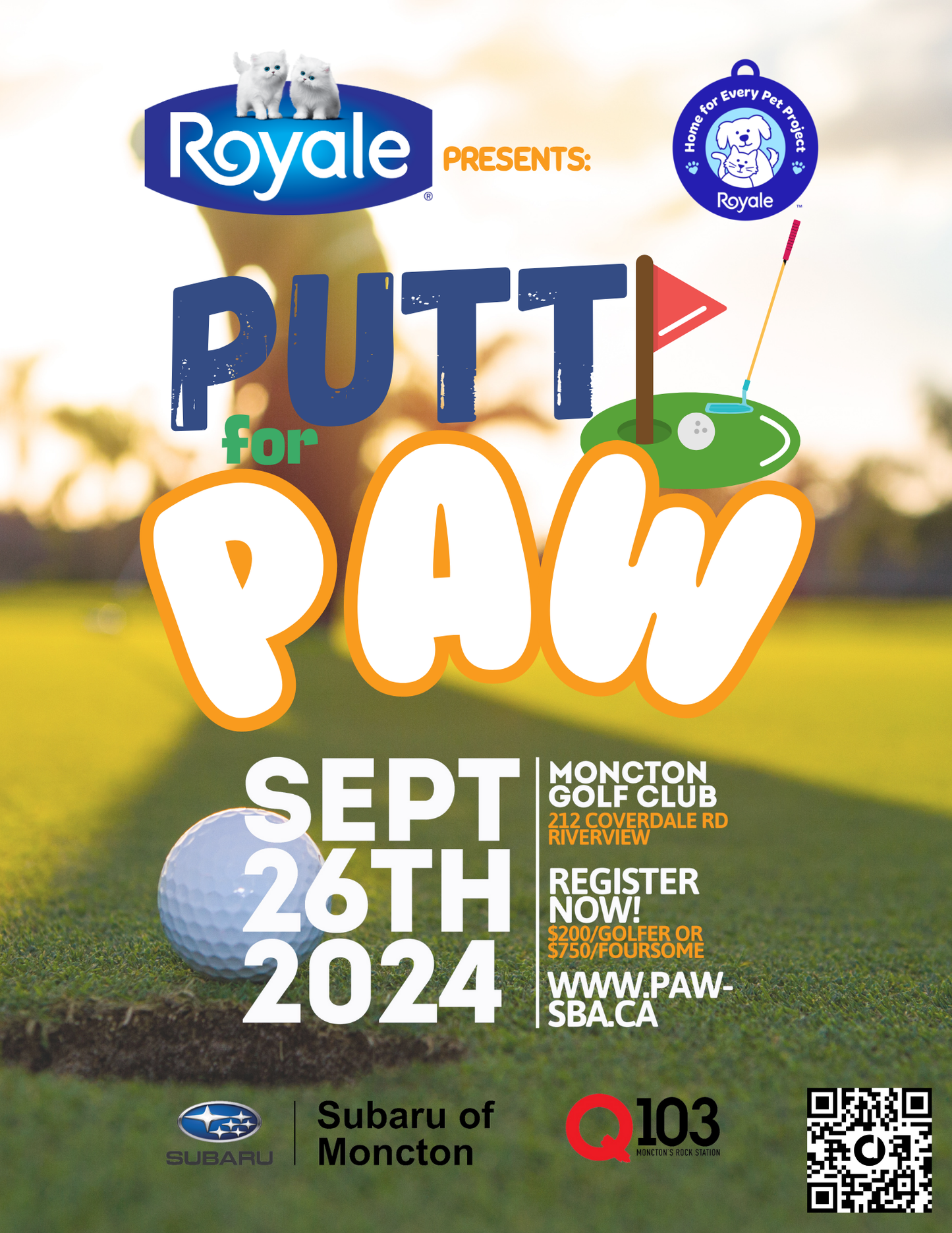 Royale presents Putt for PAW