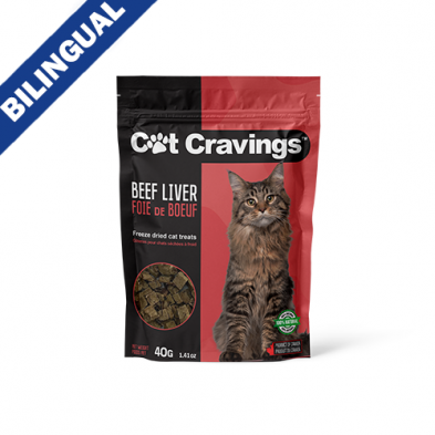 CAT CRAVINGS ® FOIE DE BOEUF LYOPHILISÉ 40 GM GÂTERIE POUR CHAT