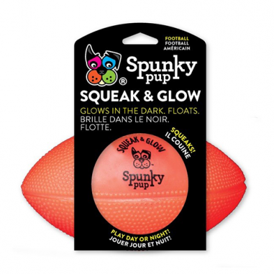 SPUNKY PUP® BALLON DE FOOT SQUEAK & GLOW