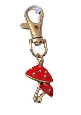 Mushroom Keychain Charm