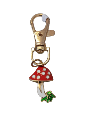 Mushroom Keychain Charm