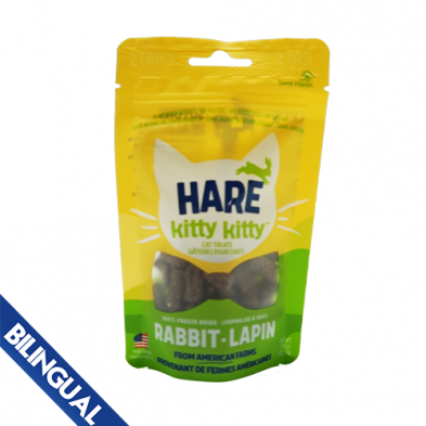 ETTA SAYS!® HARE KITTY KITTY 100% LAPINS GÂTERIES LYOPHILISÉES POUR CHATS 0,9 OZ