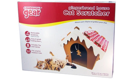 Companion Gear Maison à gratter pour chat en pain d'épice